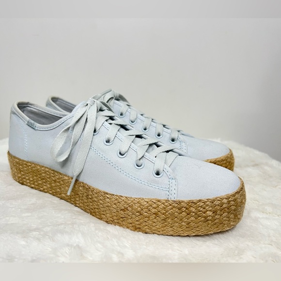 Keds Sneakers Women’s Size 9 Light Blue Triple Kick Canvas Jute Style WF62636 - Picture 5 of 15